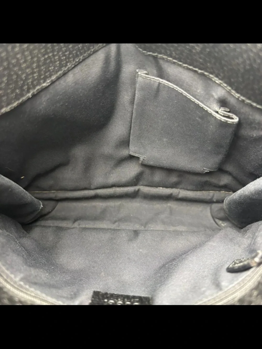 Gucci Black GG Monogram Shoulder Bag